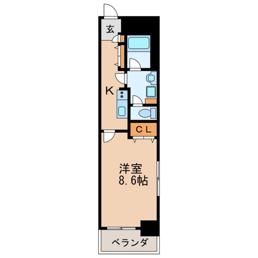 間取図 名古屋市営地下鉄桜通線/高岳駅 徒歩3分 5階 築21年