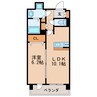 プレサンス丸の内リラティ 1LDKの間取り