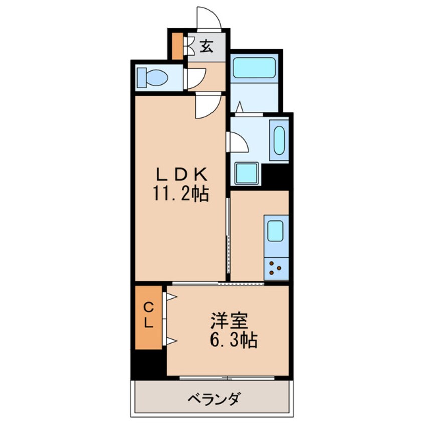 間取図 カスタリア新栄Ⅱ