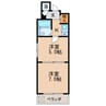 名古屋市営地下鉄東山線/新栄町駅 徒歩8分 4階 築36年 2Kの間取り