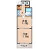 名古屋市営地下鉄東山線/新栄町駅 徒歩8分 5階 築36年 2Kの間取り