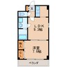 名古屋市営地下鉄桜通線/車道駅 徒歩1分 3階 築24年 1LDKの間取り