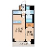 プレサンス新栄ユリシス 1LDKの間取り