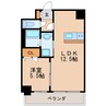 プレサンス新栄アーバンフロー 1LDKの間取り