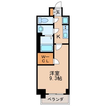 間取図 名古屋市営地下鉄桜通線/高岳駅 徒歩5分 13階 築2年