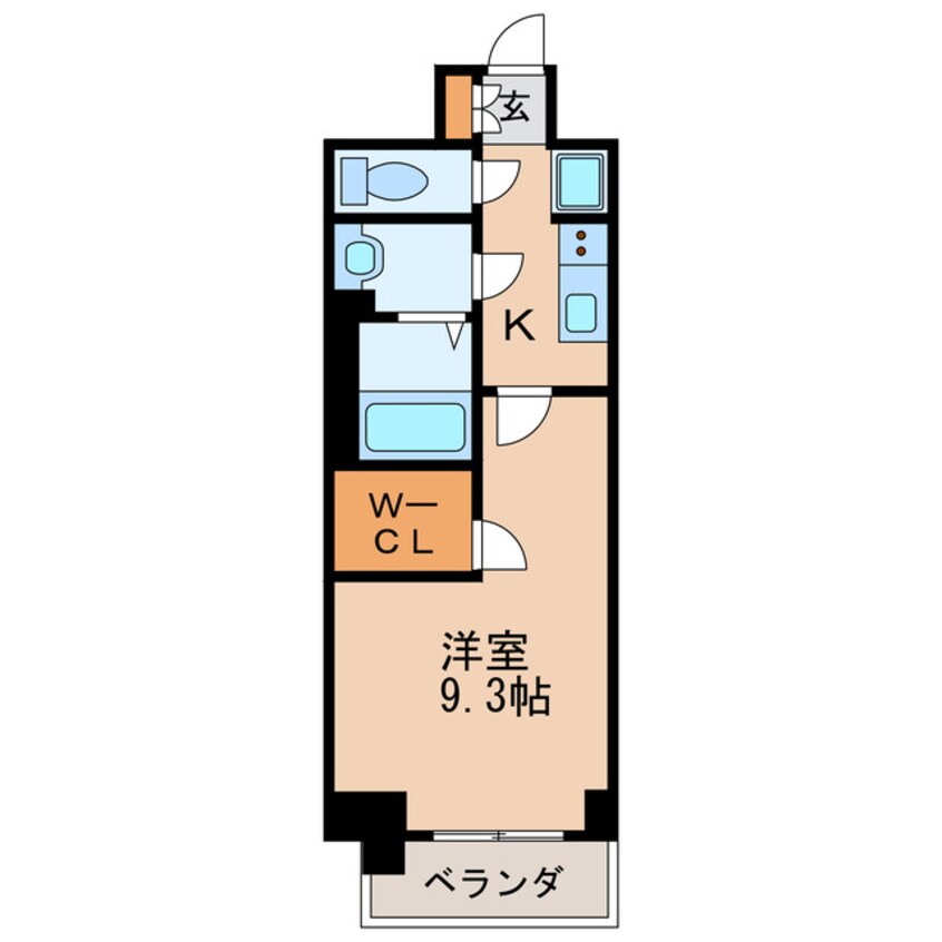 間取図 名古屋市営地下鉄桜通線/高岳駅 徒歩5分 13階 築2年