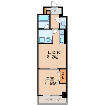 間取図 名古屋市営地下鉄東山線/伏見駅 徒歩5分 7階 築2年