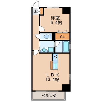 間取図 サーパスフォーシア白壁