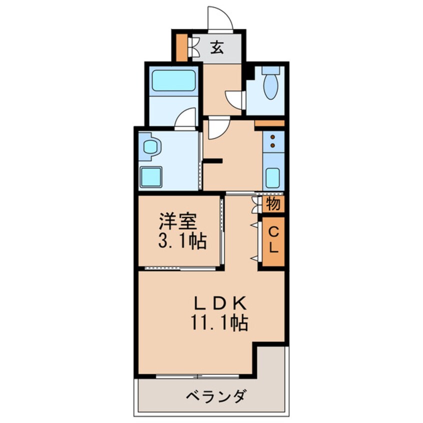 間取図 サーパスフォーシア白壁