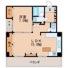 名古屋市営地下鉄桜通線/車道駅 徒歩5分 2階 築43年 1LDKの間取り