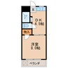 七福マンション 1DKの間取り