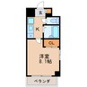 Rosa Candore 1Kの間取り