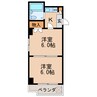 名古屋市営地下鉄桜通線/高岳駅 徒歩8分 2階 築29年 2Kの間取り
