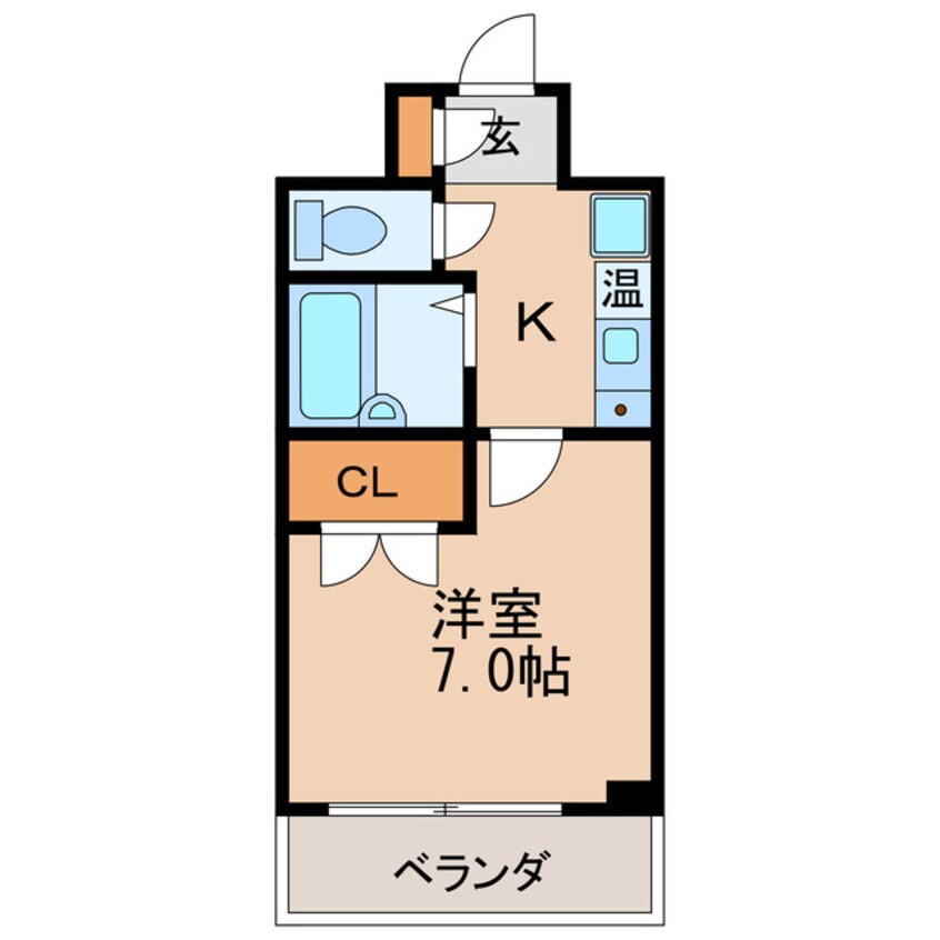 間取図 セントラルハイツ筒井