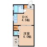 明治第1ビル 1DKの間取り