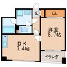 名古屋市営地下鉄名城線/矢場町駅 徒歩5分 4階 築29年 1DKの間取り