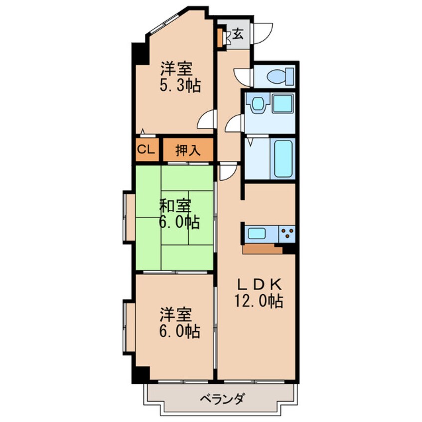 間取図 パラディーソ白壁