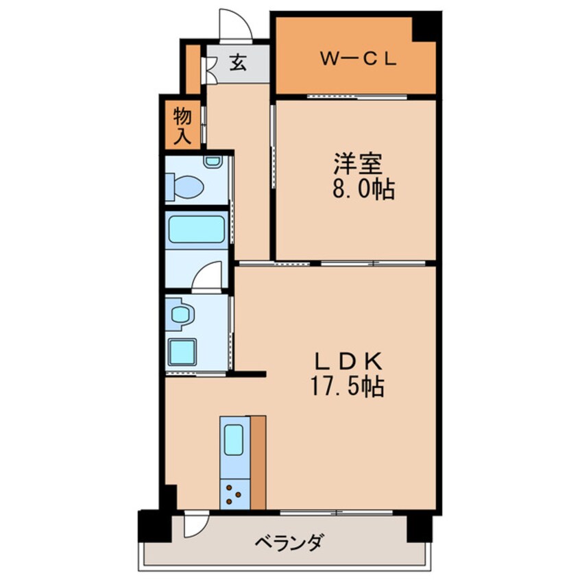 間取図 ソレイユ徳川