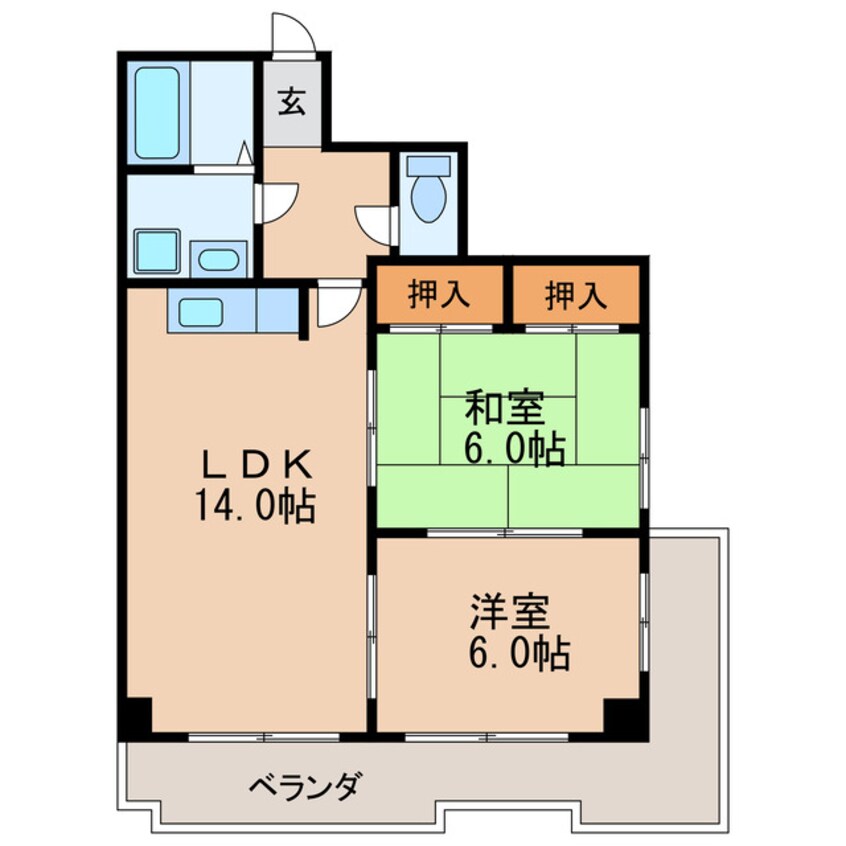 間取図 アベニュー泉