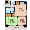 マノアール泉 2DKの間取り