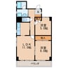 名古屋市営地下鉄桜通線/高岳駅 徒歩4分 3階 築35年 2LDKの間取り