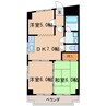 マンションあいおい 3DKの間取り