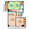 名鉄瀬戸線/尼ケ坂駅 徒歩11分 4階 築35年 3LDKの間取り