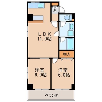 間取図 名古屋市営地下鉄名城線/矢場町駅 徒歩9分 9階 築28年