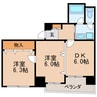 名古屋市営地下鉄名城線/矢場町駅 徒歩6分 5階 築37年 2DKの間取り