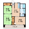 シャトー丸の内 3DKの間取り