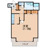 錦パークビル 1Rの間取り