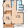 名古屋市営地下鉄東山線/新栄町駅 徒歩5分 2階 築35年 2LDKの間取り