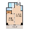 向陽ビル 1LDKの間取り