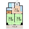 名古屋市営地下鉄東山線/新栄町駅 徒歩10分 3階 築54年 2DKの間取り