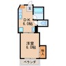 名古屋市営地下鉄名城線/矢場町駅 徒歩9分 4階 築47年 1DKの間取り