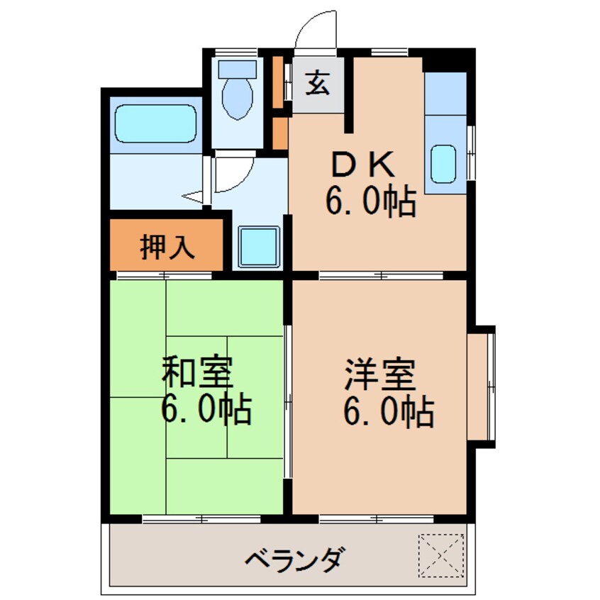 間取図 コーポ白壁