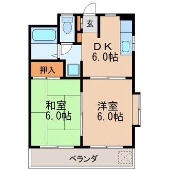 間取図 コーポ白壁