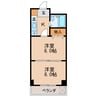 名古屋市営地下鉄東山線/新栄町駅 徒歩6分 6階 築29年 2Kの間取り