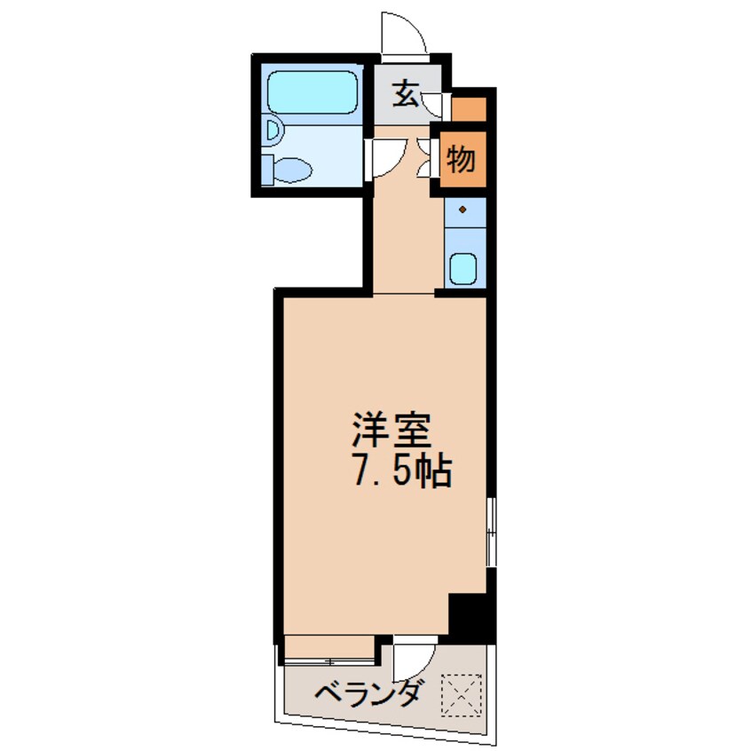 間取図 名古屋市営地下鉄東山線/伏見駅 徒歩7分 3階 築39年