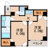 名古屋市営地下鉄東山線/新栄町駅 徒歩9分 4階 築28年 2Kの間取り