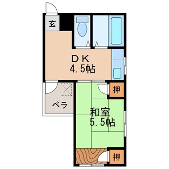 間取図 西三宝ビル