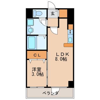 間取図 ヴェルジュコートⅠ