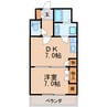 名古屋市営地下鉄名城線/矢場町駅 徒歩4分 5階 築39年 1DKの間取り