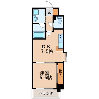 間取図 名古屋市営地下鉄東山線/栄駅 徒歩6分 8階 築30年