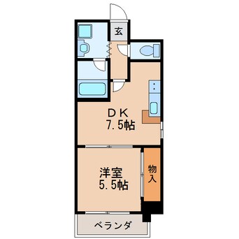 間取図 名古屋市営地下鉄東山線/栄駅 徒歩6分 7階 築30年