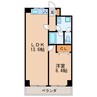 名古屋市営地下鉄名城線/矢場町駅 徒歩7分 6階 築51年 1LDKの間取り