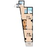 名鉄瀬戸線/尼ケ坂駅 徒歩6分 2階 築35年 1DKの間取り