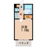 アズロワイヤル芳野 1Kの間取り