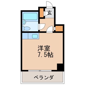 間取図 名古屋市営地下鉄名城線/久屋大通駅 徒歩2分 3階 築44年