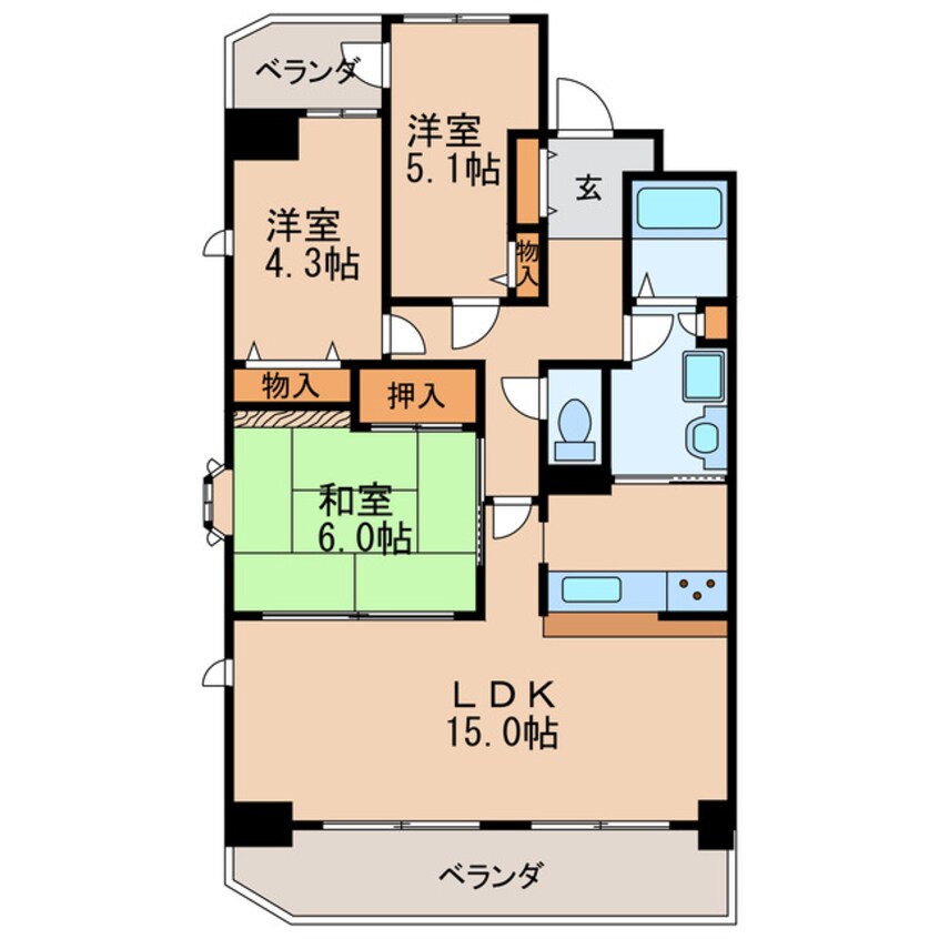 間取図 ロジェ千種